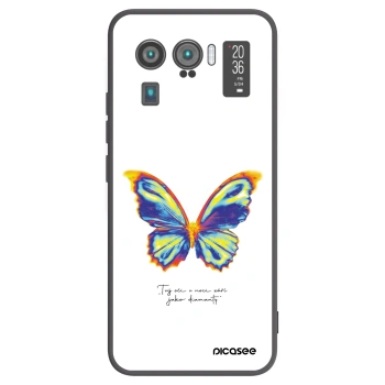 Picasee Μαύρη θήκη σιλικόνης για Xiaomi Mi 11 Ultra - Diamanty White