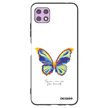 Picasee Μαύρη θήκη σιλικόνης για Samsung Galaxy A22 A226B 5G - Diamanty White