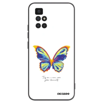 Picasee Μαύρη θήκη σιλικόνης για Xiaomi Redmi 10 - Diamanty White