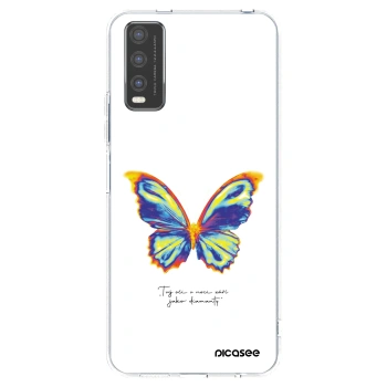 Picasee διαφανής θήκη σιλικόνης Vivo Y20s - Diamanty White