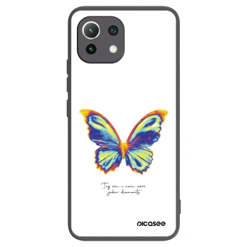 Picasee Μαύρη θήκη σιλικόνης για Xiaomi 11 Lite 5G NE - Diamanty White