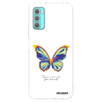 Picasee διαφανής θήκη σιλικόνης Motorola Moto G60 - Diamanty White