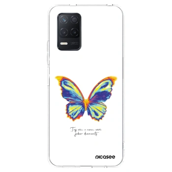 Picasee διαφανής θήκη σιλικόνης Realme 8 5G - Diamanty White
