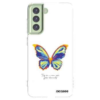 Picasee διαφανής θήκη σιλικόνης Samsung Galaxy S21 FE 5G - Diamanty White