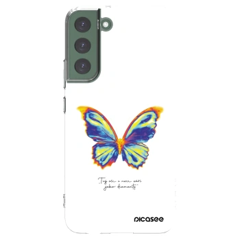 Picasee διαφανής θήκη σιλικόνης Samsung Galaxy S22+ 5G - Diamanty White