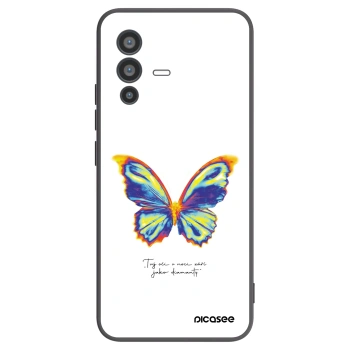 Picasee Μαύρη θήκη σιλικόνης για Vivo V23 5G - Diamanty White