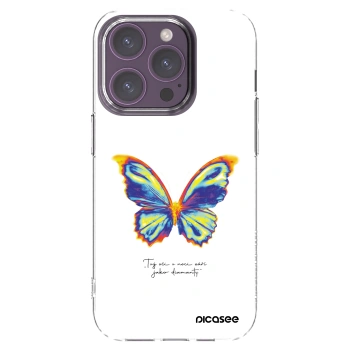 Picasee διαφανής θήκη σιλικόνης Apple iPhone 14 Pro - Diamanty White