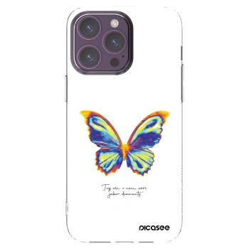 Picasee διαφανής θήκη σιλικόνης Apple iPhone 14 Pro Max - Diamanty White