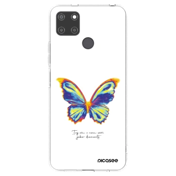 Picasee διαφανής θήκη σιλικόνης Realme C21Y - Diamanty White