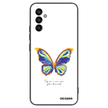 Picasee Μαύρη θήκη σιλικόνης για Samsung Galaxy M13 M135F - Diamanty White