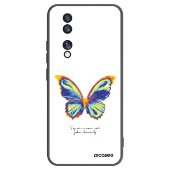 Picasee Μαύρη θήκη σιλικόνης για Honor 70 - Diamanty White