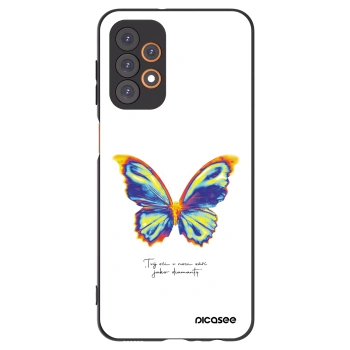Picasee Μαύρη θήκη σιλικόνης για Samsung Galaxy A23 A236B 5G - Diamanty White