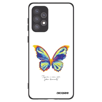 Picasee Μαύρη θήκη σιλικόνης για Samsung Galaxy A73 5G - Diamanty White