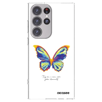 Picasee διαφανής θήκη σιλικόνης Samsung Galaxy S23 Ultra 5G - Diamanty White