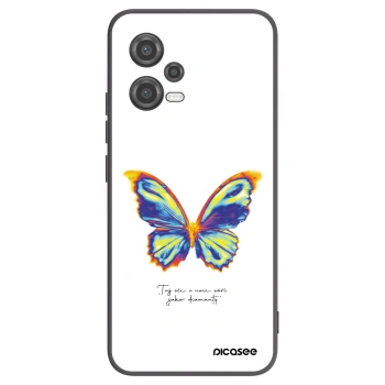 Picasee Μαύρη θήκη σιλικόνης για Xiaomi Poco X5 - Diamanty White