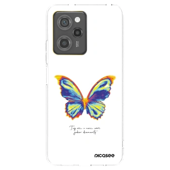 Picasee Μαύρη θήκη σιλικόνης για Xiaomi Poco X5 Pro - Diamanty White