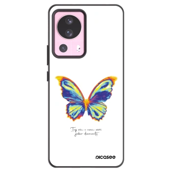 Picasee Μαύρη θήκη σιλικόνης για Xiaomi 13 Lite - Diamanty White