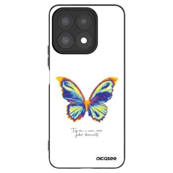 Picasee Μαύρη θήκη σιλικόνης για Honor X8a - Diamanty White