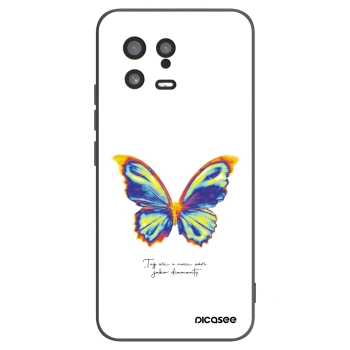 Picasee Μαύρη θήκη σιλικόνης για Xiaomi 13 - Diamanty White
