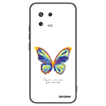 Picasee Μαύρη θήκη σιλικόνης για Xiaomi 13 Pro - Diamanty White
