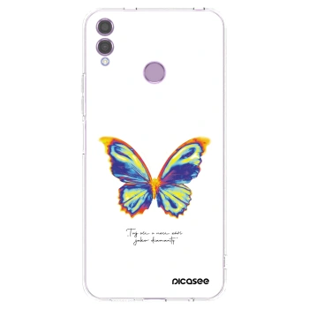 Picasee διαφανής θήκη σιλικόνης Honor 8X - Diamanty White