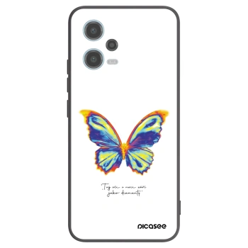 Picasee Μαύρη θήκη σιλικόνης για Xiaomi Redmi Note 12 5G - Diamanty White