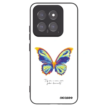 Picasee Μαύρη θήκη σιλικόνης για Xiaomi 14 - Diamanty White