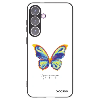 Picasee Μαύρη θήκη σιλικόνης για Samsung Galaxy S24+ S926B 5G - Diamanty White