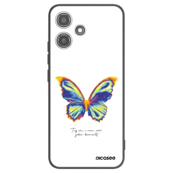 Picasee Μαύρη θήκη σιλικόνης για Xiaomi Redmi 12 5G - Diamanty White