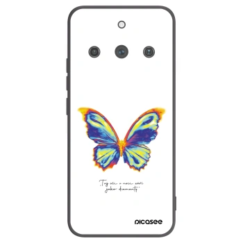 Picasee Μαύρη θήκη σιλικόνης για Realme 11 Pro+ - Diamanty White