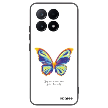 Picasee Μαύρη θήκη σιλικόνης για Xiaomi Poco X6 Pro - Diamanty White