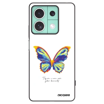 Picasee Μαύρη θήκη σιλικόνης για Xiaomi Redmi Note 13 5G - Diamanty White