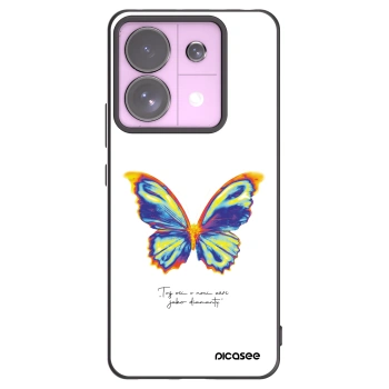 Picasee Μαύρη θήκη σιλικόνης για Xiaomi Redmi Note 13 Pro 5G - Diamanty White