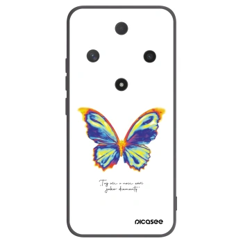 Picasee Μαύρη θήκη σιλικόνης για Honor Magic6 Lite 5G - Diamanty White