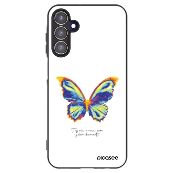 Picasee Μαύρη θήκη σιλικόνης για Samsung Galaxy A15 A155F 4G - Diamanty White