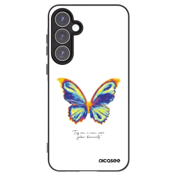 Picasee Μαύρη θήκη σιλικόνης για Samsung Galaxy A55 5G A556B - Diamanty White