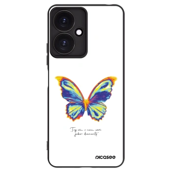 Picasee Μαύρη θήκη σιλικόνης για Xiaomi Redmi 13C 5G - Diamanty White