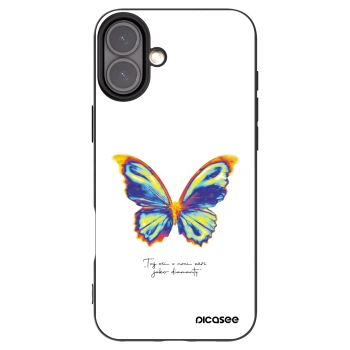 Picasee Μαύρη θήκη σιλικόνης για Apple iPhone 16 Plus - Diamanty White