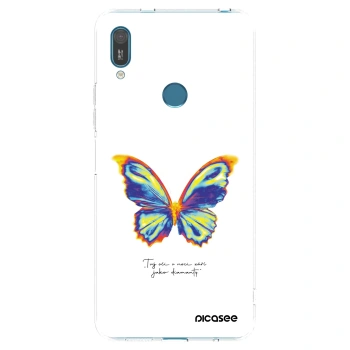 Picasee διαφανής θήκη σιλικόνης Huawei Y7 2019 - Diamanty White