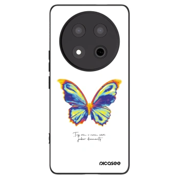 Picasee Μαύρη θήκη σιλικόνης για Honor Magic7 Lite 5G - Diamanty White