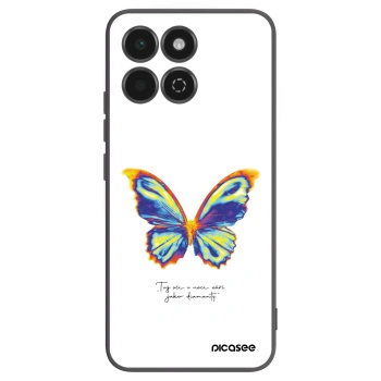 Picasee Μαύρη θήκη σιλικόνης για Honor 200 Smart 5G - Diamanty White