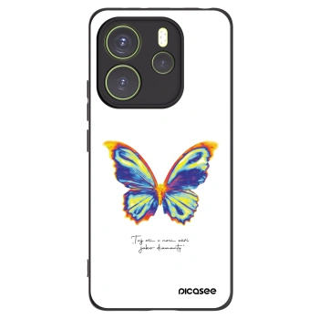 Picasee Μαύρη θήκη σιλικόνης για Xiaomi Redmi Note 14 4G - Diamanty White