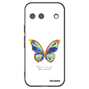 Picasee Μαύρη θήκη σιλικόνης για Google Pixel 9 - Diamanty White