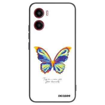Picasee Μαύρη θήκη σιλικόνης για Motorola Moto G05 - Diamanty White