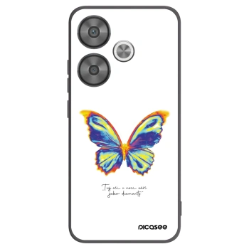 Picasee Μαύρη θήκη σιλικόνης για Xiaomi Poco F6 - Diamanty White