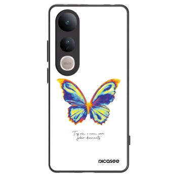 Picasee Μαύρη θήκη σιλικόνης για Vivo V50 Lite 5G - Diamanty White