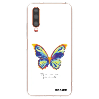 Picasee διαφανής θήκη σιλικόνης Huawei P30 - Diamanty White