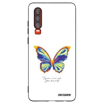 Picasee Μαύρη θήκη σιλικόνης για Huawei P30 - Diamanty White