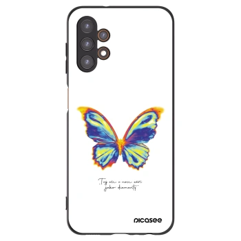 Picasee Μαύρη θήκη σιλικόνης για Samsung Galaxy A13 5G - Diamanty White
