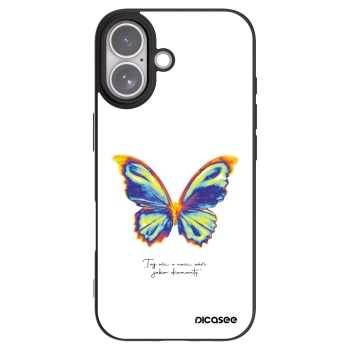 Picasee Μαύρη θήκη σιλικόνης για Apple iPhone 17 - Diamanty White